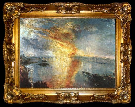 framed  Joseph Mallord William Turner The Burning of the Houses of Parliament, ta009-2